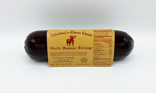 Ehlenbach Beef Sausage, Garlic, 1 lb.